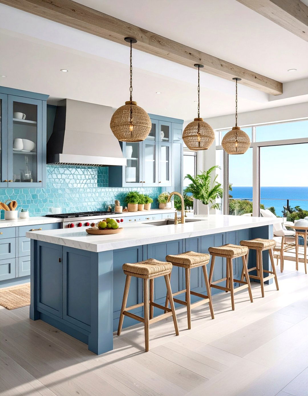 Coastal Contemporary Rooftop Kitchen - 20 Rooftop Kitchen Ideas