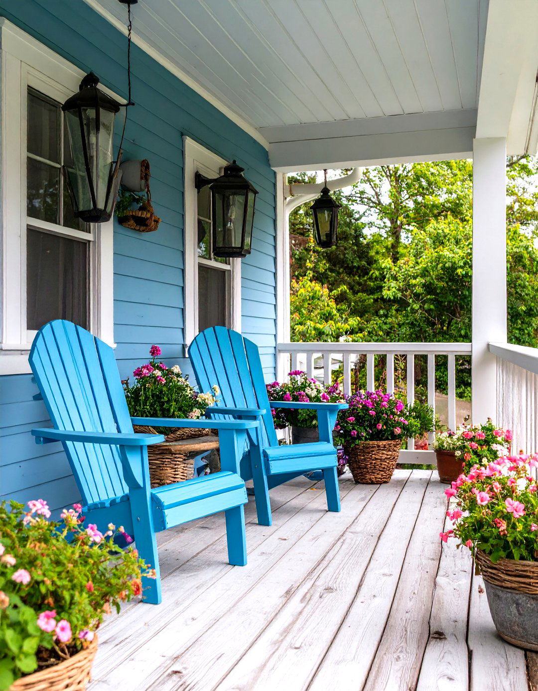 Coastal Cottage Mobile Home Porch - 20 Mobile Home Porch Ideas