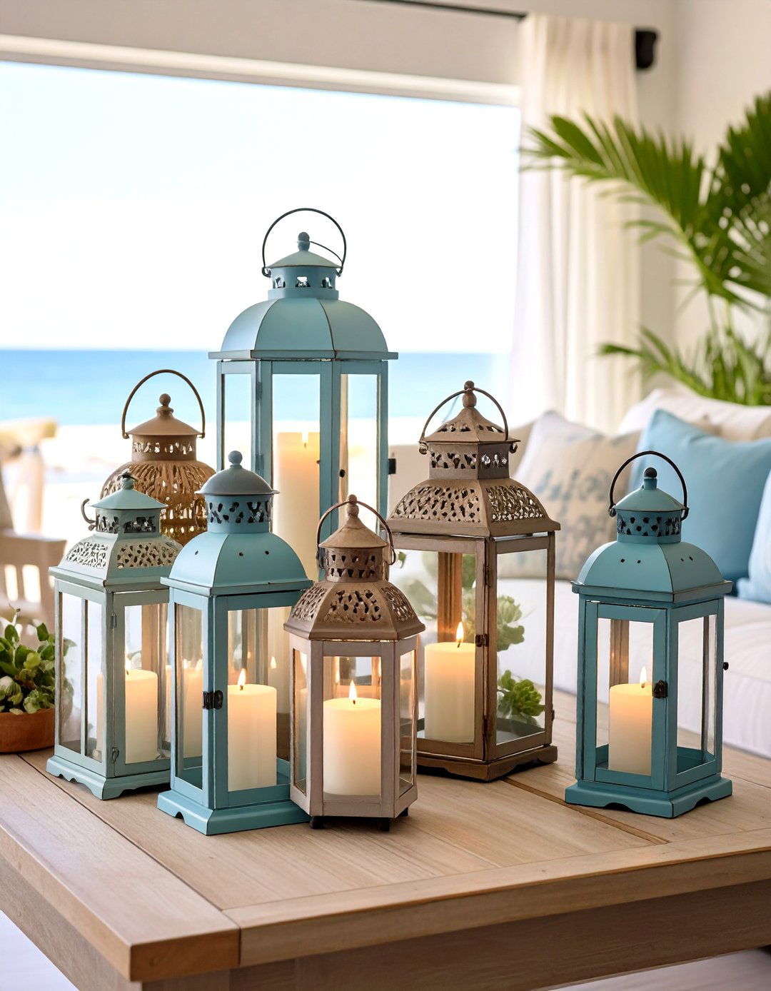 Coastal Decor Coral and Shell Vignette Arrangements - 20 Coastal Decor Ideas