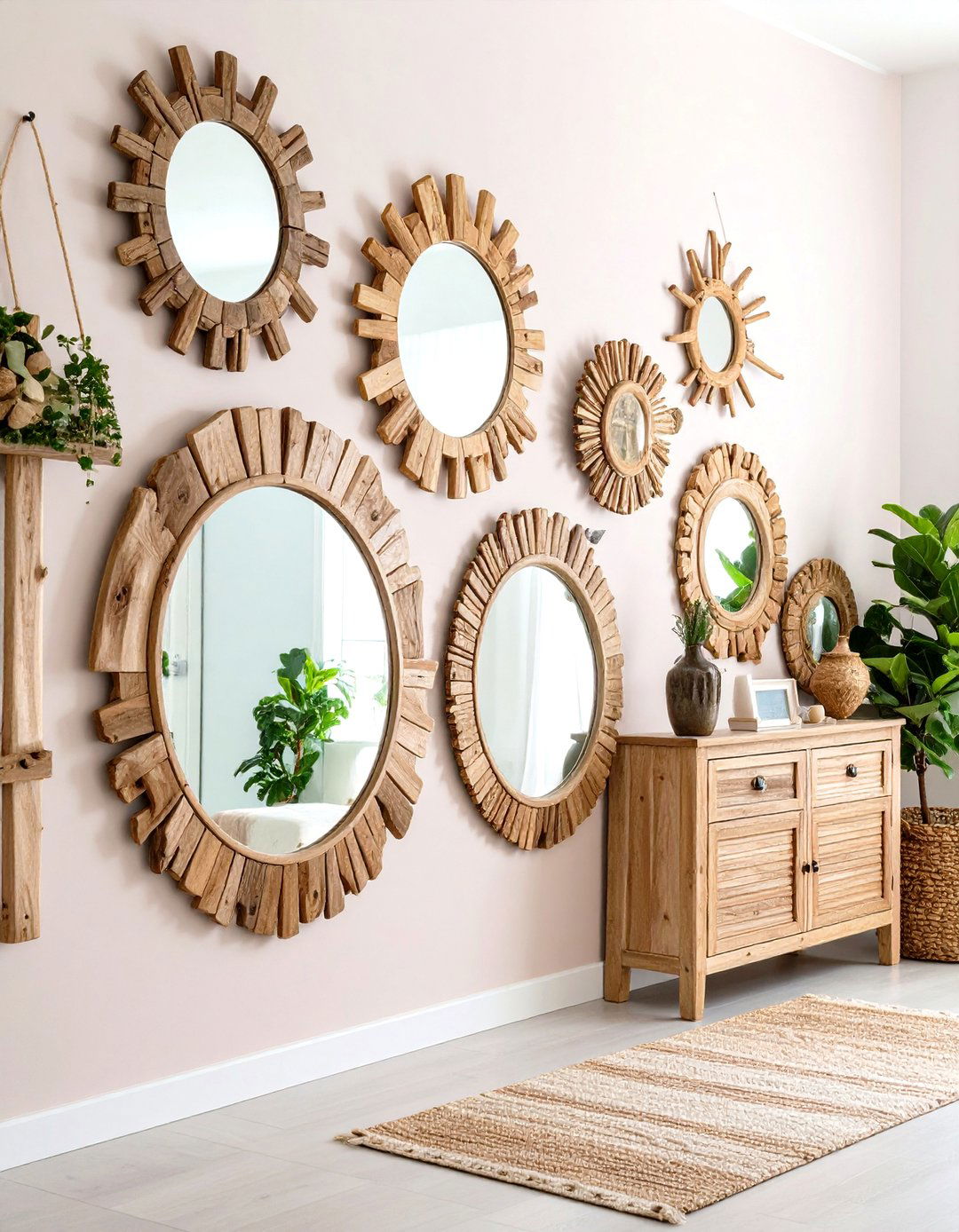 Coastal Decor Seagrass Storage Basket Arrangements - 20 Coastal Decor Ideas