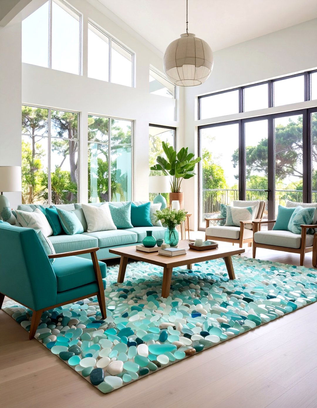 Coastal Decor Weathered Wood Coffee Table Centerpieces - 20 Coastal Decor Ideas