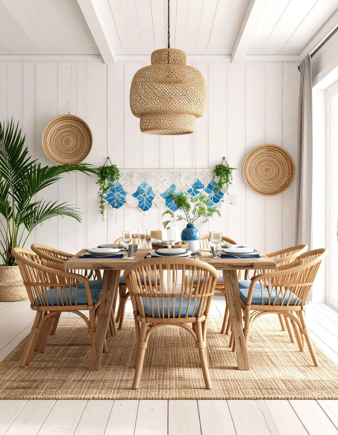 Coastal Eclectic Dining Room - 20 Eclectic Dining Room Ideas