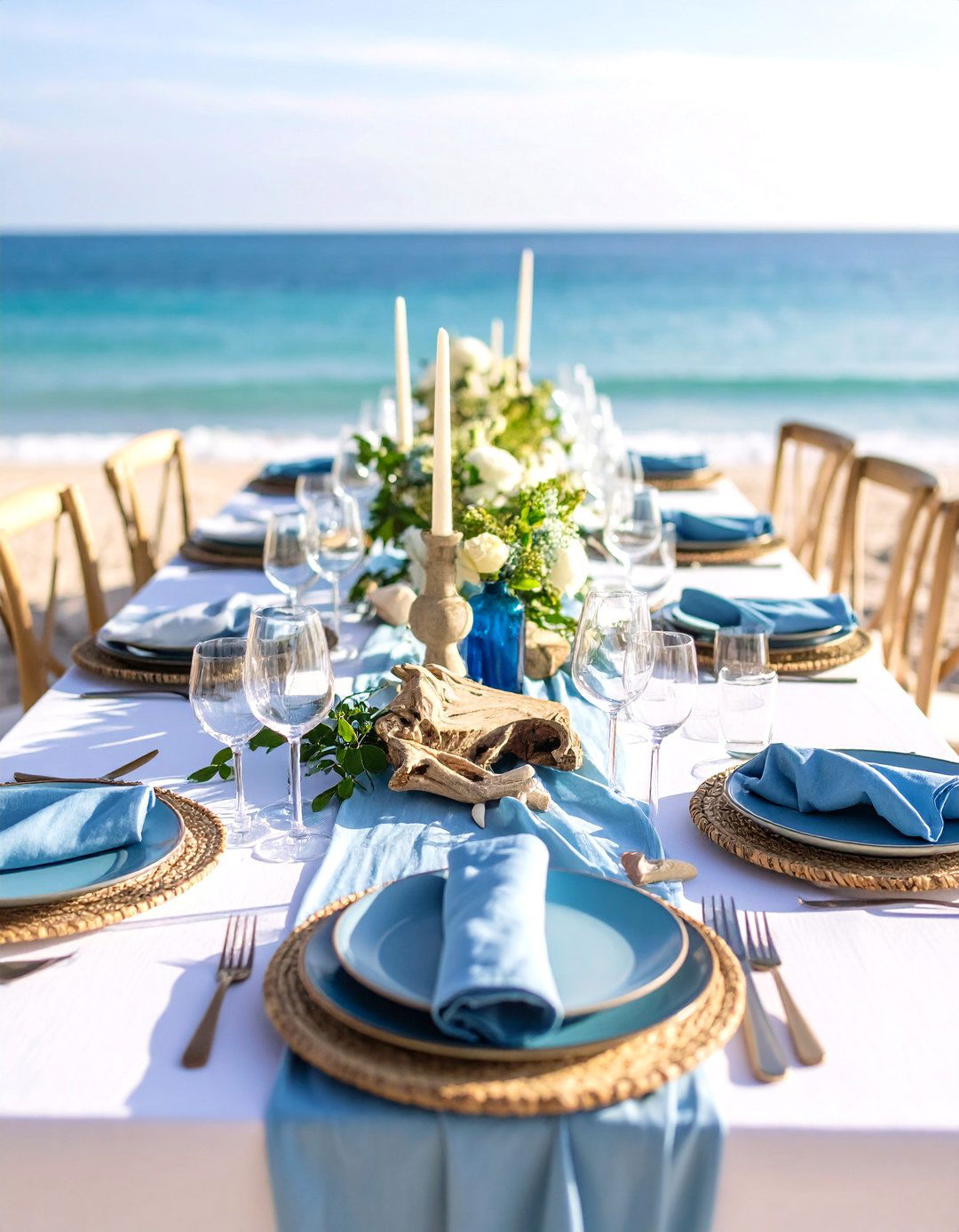Coastal Elegance Wedding Decoration with Sophisticated Beach Elements - 20 Wedding Decoration Ideas