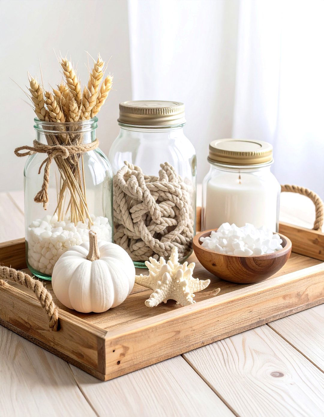 Coastal Farmhouse Tray Decor - 20 Tray Decor Ideas