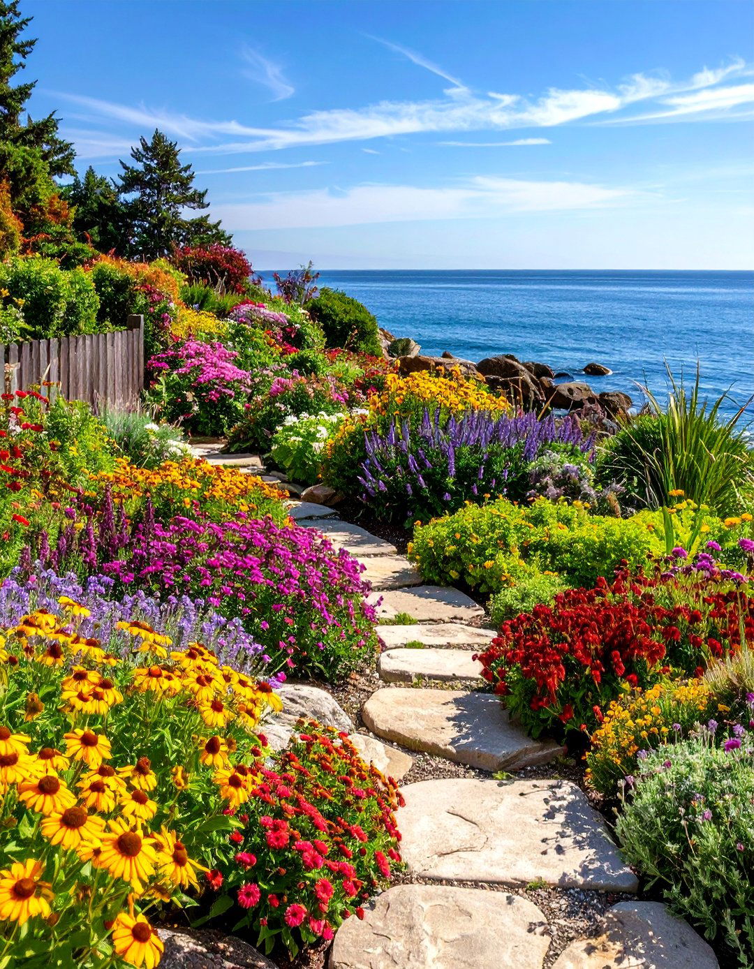 Coastal Garden Driftwood Features - 20 Coastal Garden Ideas