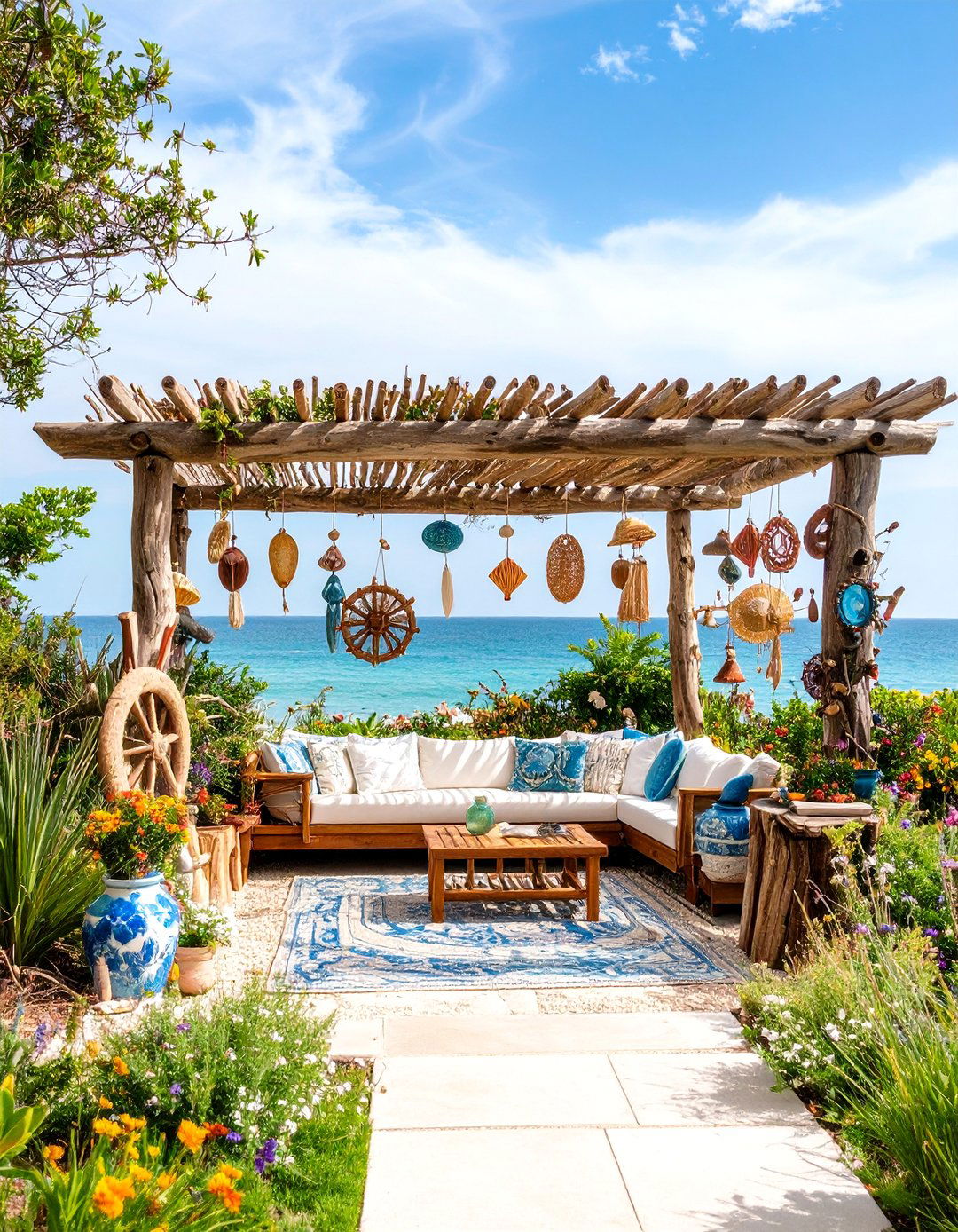 Coastal Garden Maritime Art Installation - 20 Coastal Garden Ideas
