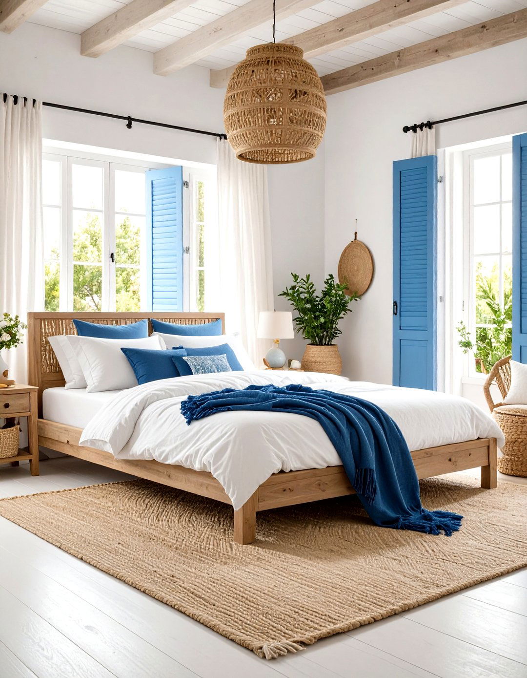 Coastal Greek Mediterranean Bedroom Sanctuary - 20 Mediterranean Bedroom Ideas