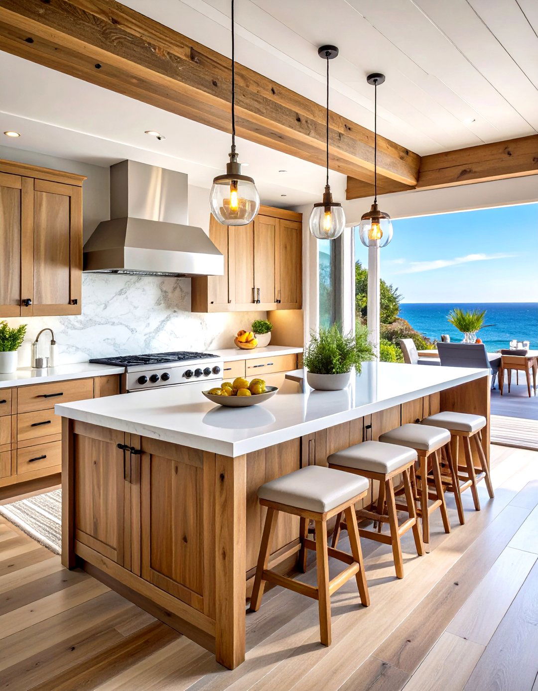 Coastal Inspired Luxury Outdoor Kitchen Paradise - 20 Luxury Outdoor Kitchen Ideas