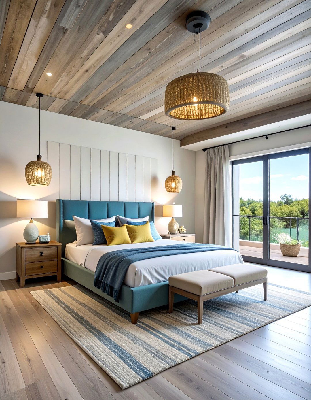 Coastal Inspired Reverse Tray Ceiling - 20 Reverse Tray Ceiling Ideas