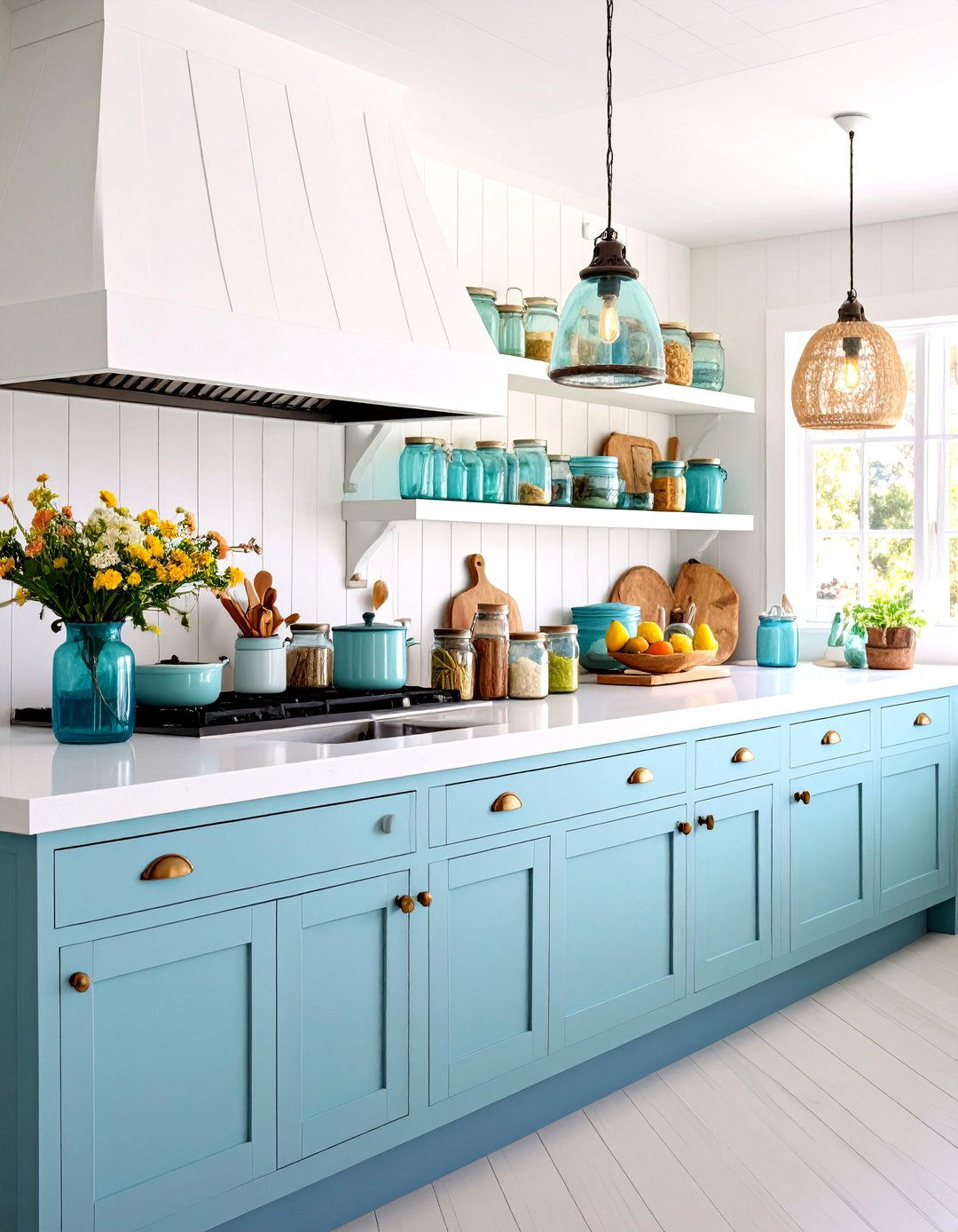Coastal Kitchen Counter Seaside Retreat - 20 Kitchen Counter Decor Ideas