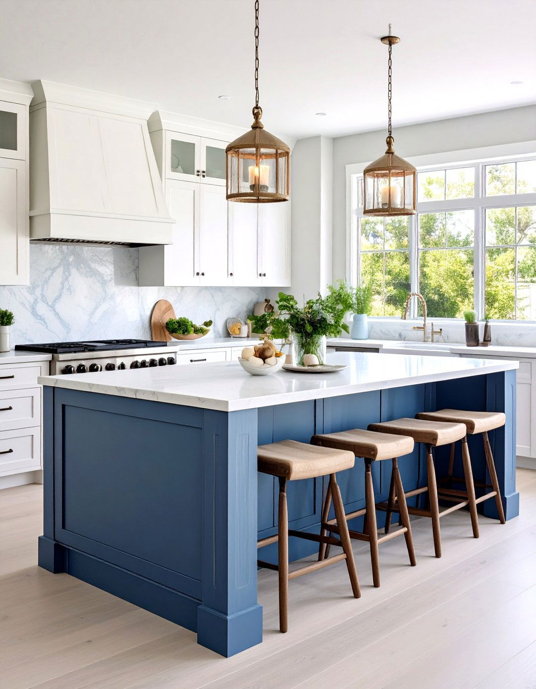 Coastal Kitchen Island Decor with Weathered Finishes - 20 kitchen island decor ideas