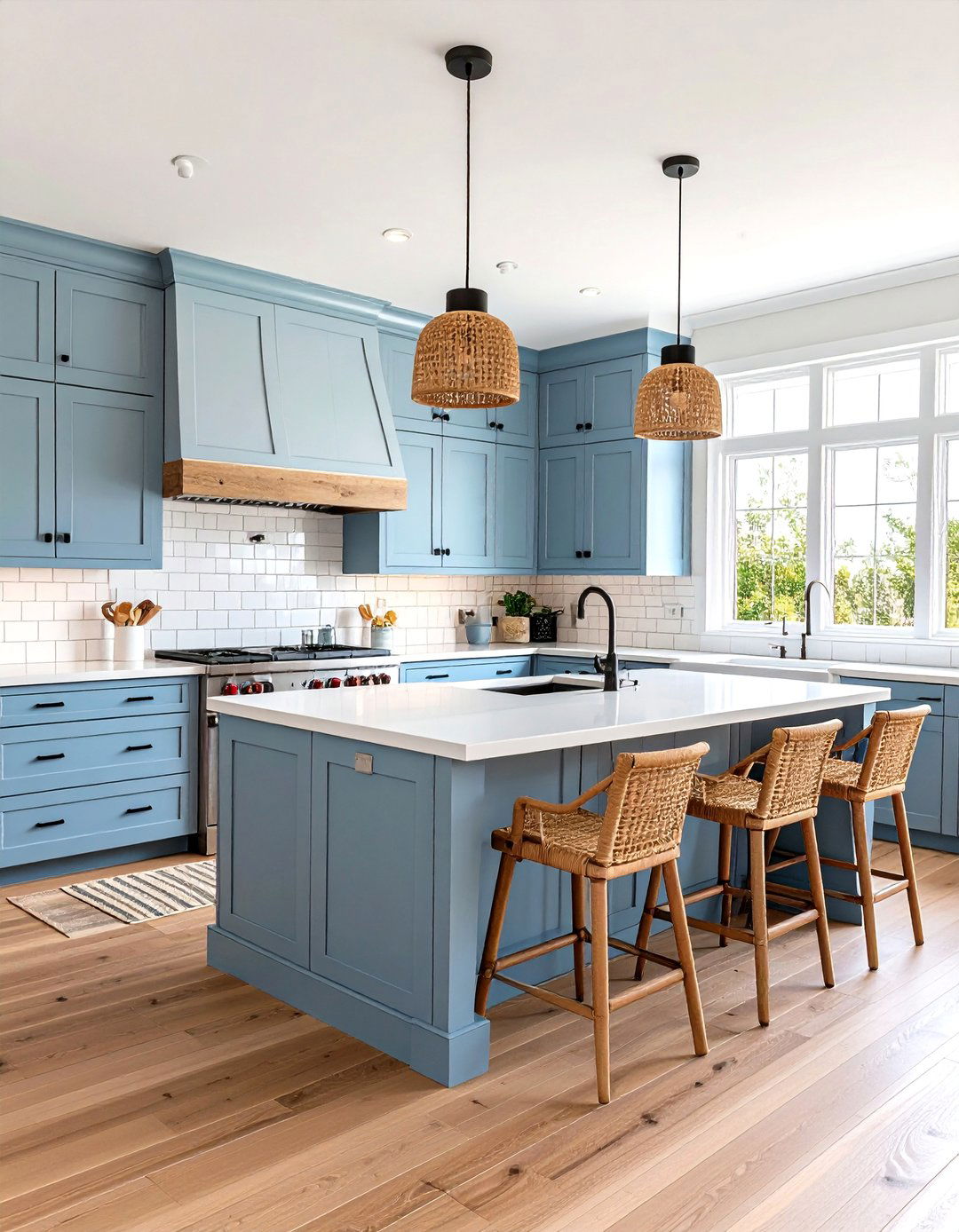 Coastal L Shaped Kitchen with Beach House Charm - 20 l shaped kitchen ideas