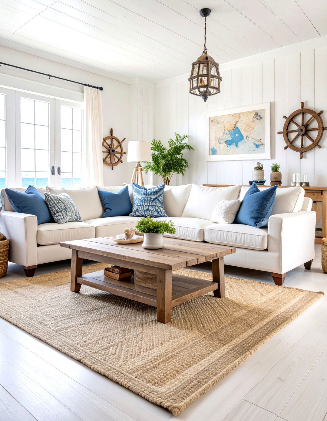 Coastal Masculine Mens Living Room - 20 Men's Living Room Ideas