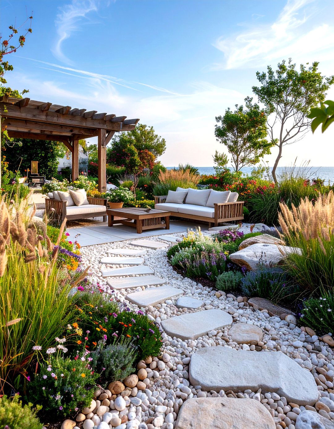 Coastal Mediterranean Garden - 20 Mediterranean Garden Ideas