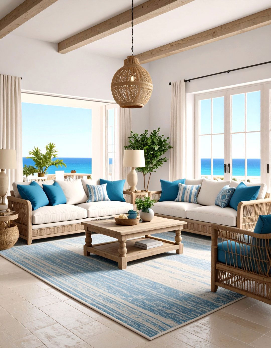 Coastal Mediterranean Interior Design Living Spaces - 20 Mediterranean Interior Design Ideas