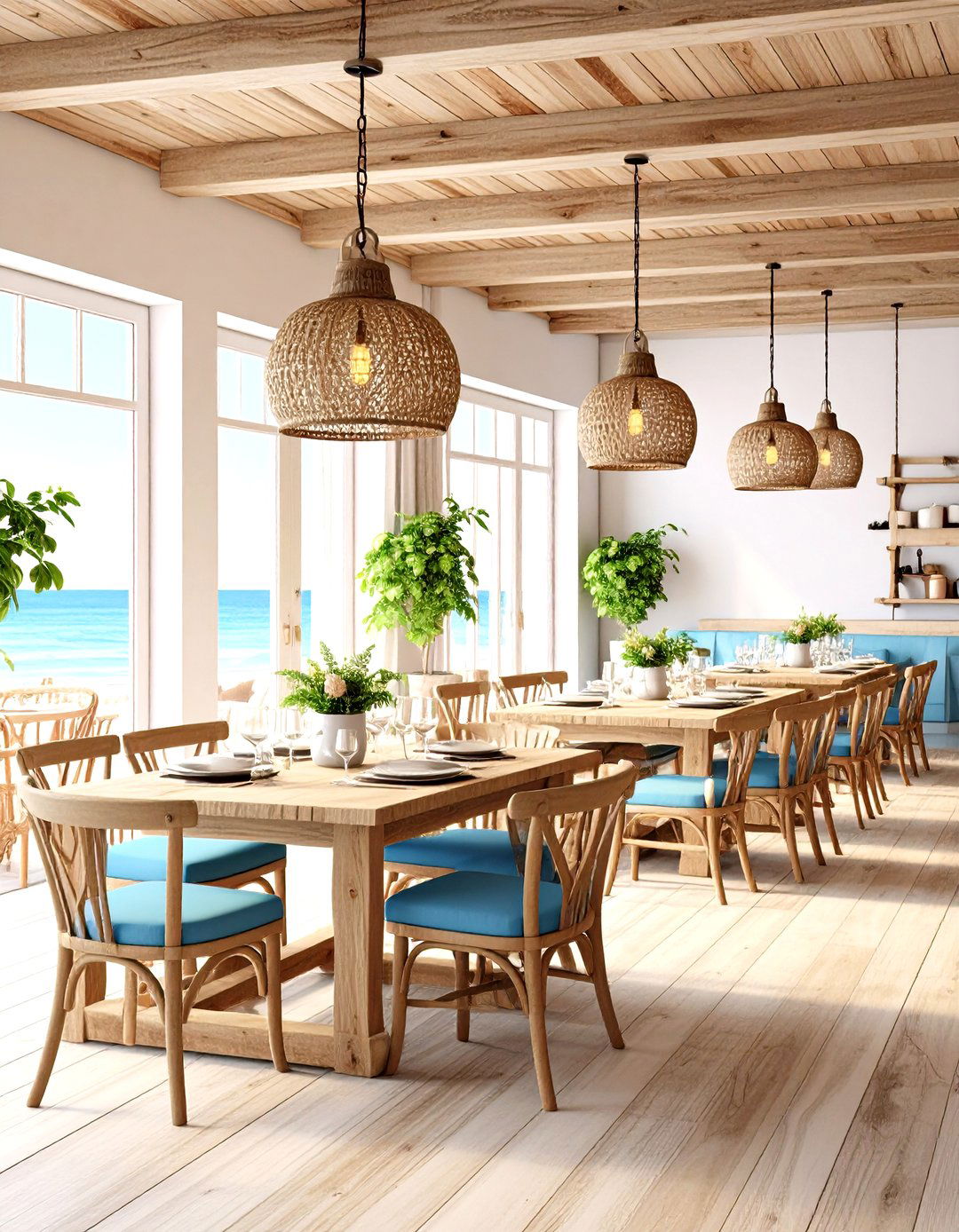Coastal Nautical Restaurant Interior Design - 20 Restaurant Interior Design Ideas