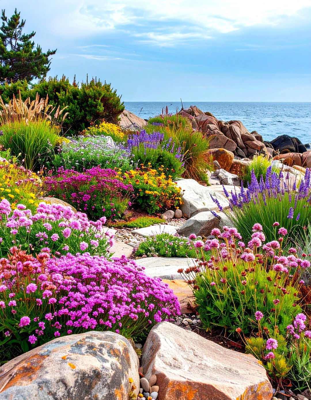 Coastal Rock Garden Seascape - 20 Rock Garden Ideas