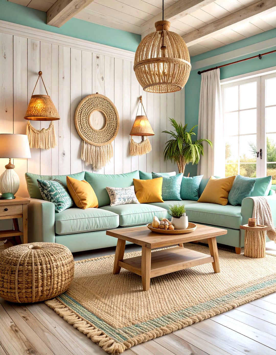Coastal Rustic Living Room - 20 Rustic Living Room Ideas
