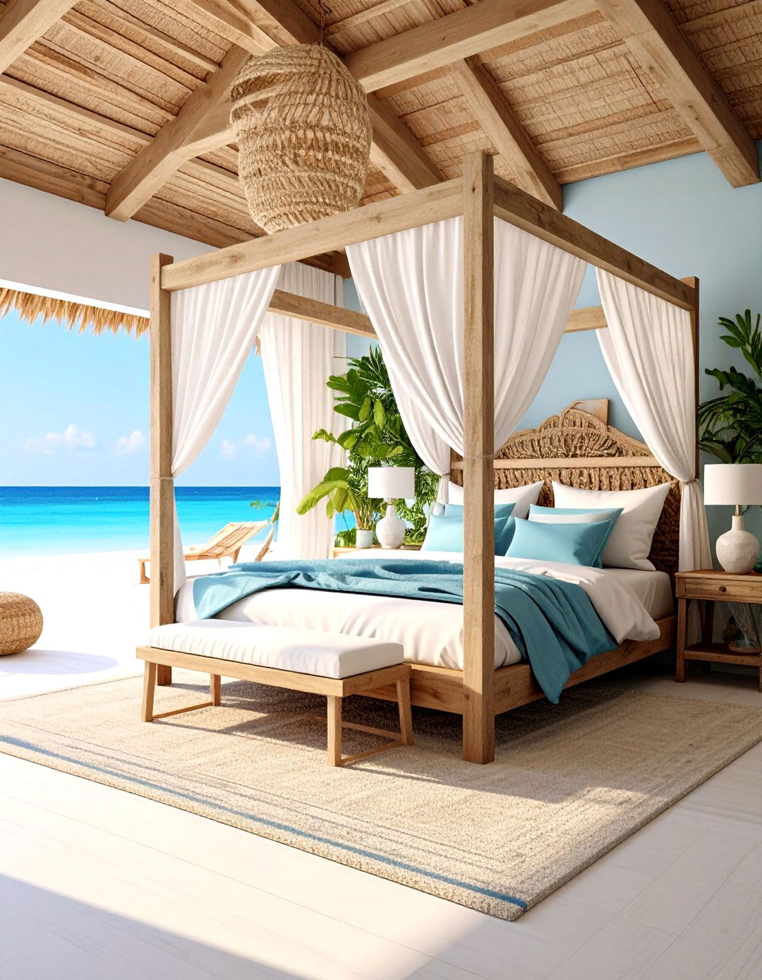 Coastal Serenity Large Bedroom Design - 20 Large Bedroom Design Ideas