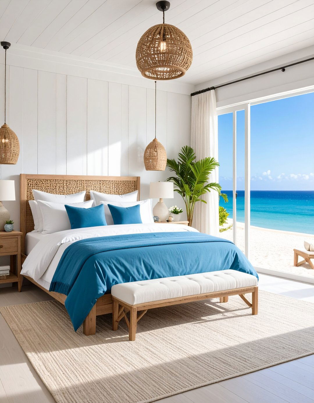 Coastal Serenity Relaxing Bedroom - 20 Relaxing Bedroom Ideas