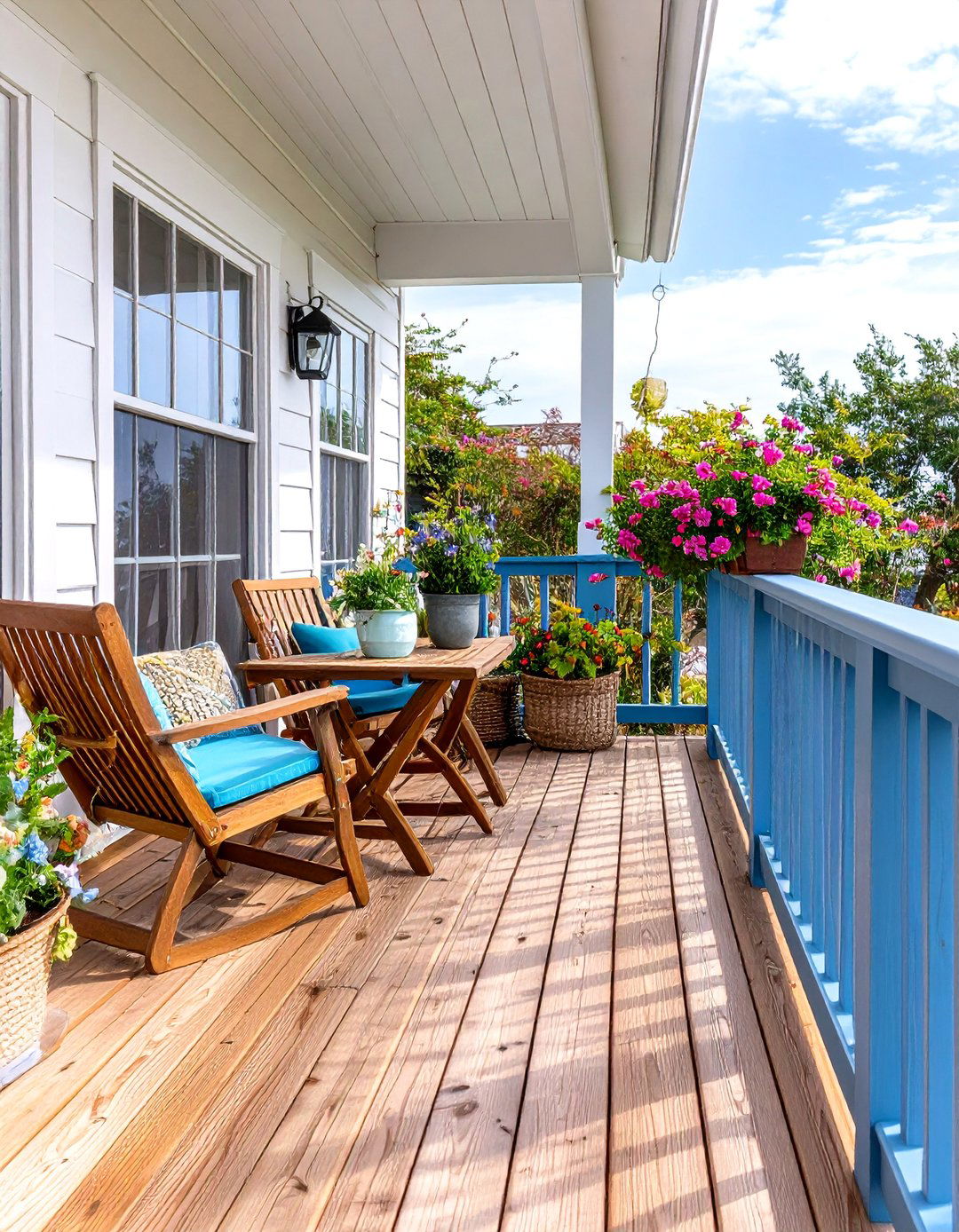 Coastal Shiplap Cantilever Balcony - 20 Cantilever Balcony Ideas