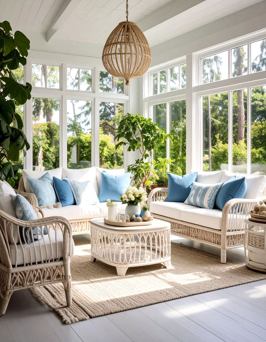 Coastal Small Sunroom Retreat - 20 Small Sunroom Ideas