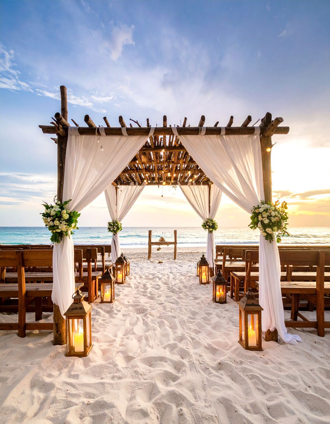 Coastal Sunset Wedding Ceremony - 20 Wedding Ceremony Ideas