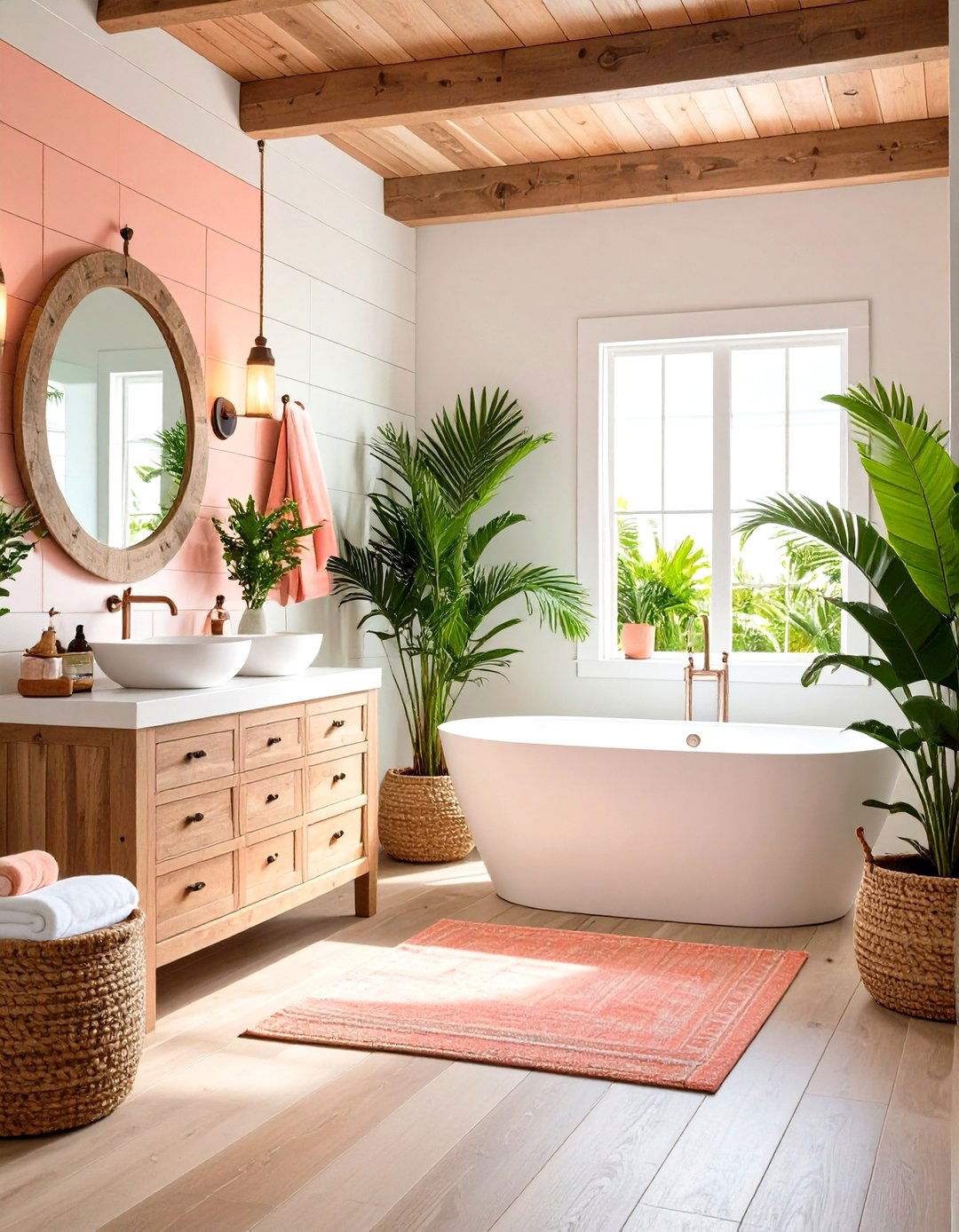 Coastal Tropical Bathroom Beach House - 20 Tropical Bathroom Ideas