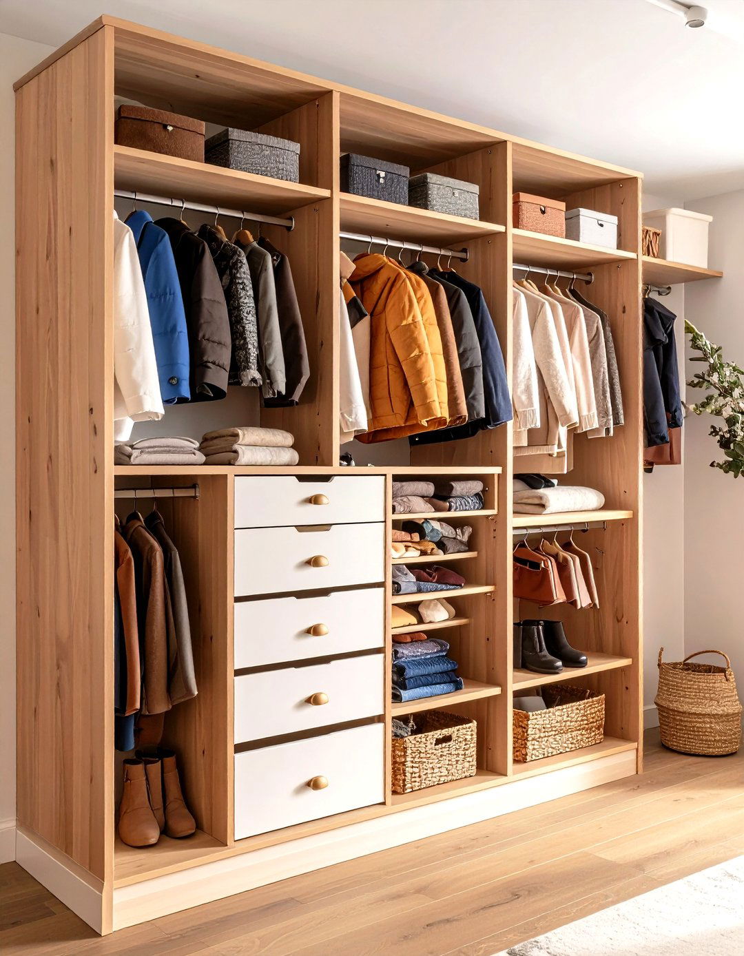 Coat Closet Drawer Storage Solutions - 20 Coat Closet Ideas