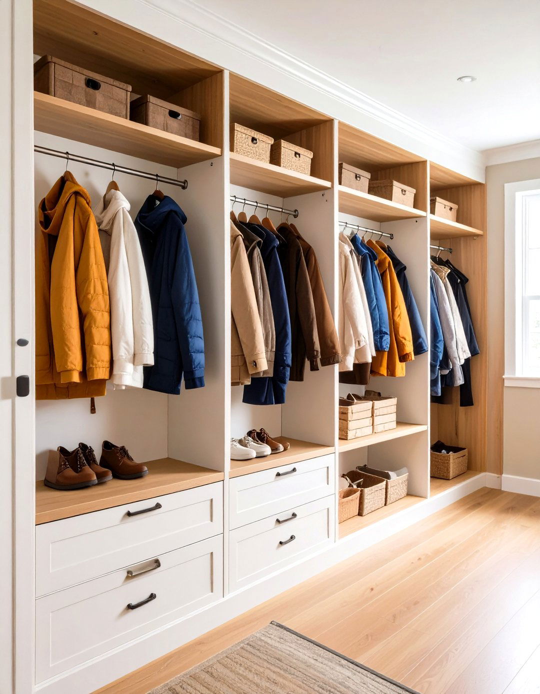 Coat Closet Hook and Rail Systems - 20 Coat Closet Ideas