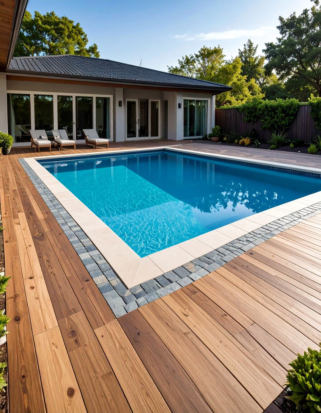 Cobblestone Effect - 20 Stamped Concrete Pool Deck Ideas
