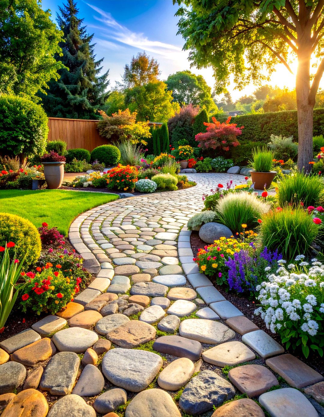 Cobblestone Patio Flooring - 20 Patio Flooring Ideas