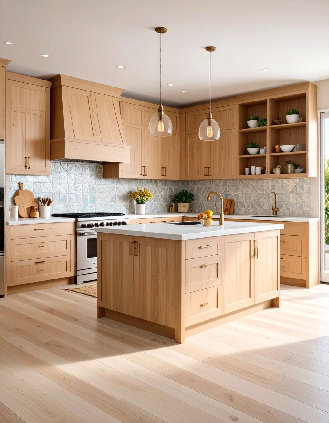 Coffee Stained Coastal Warmth - 20 Brown Kitchen Cabinets Ideas