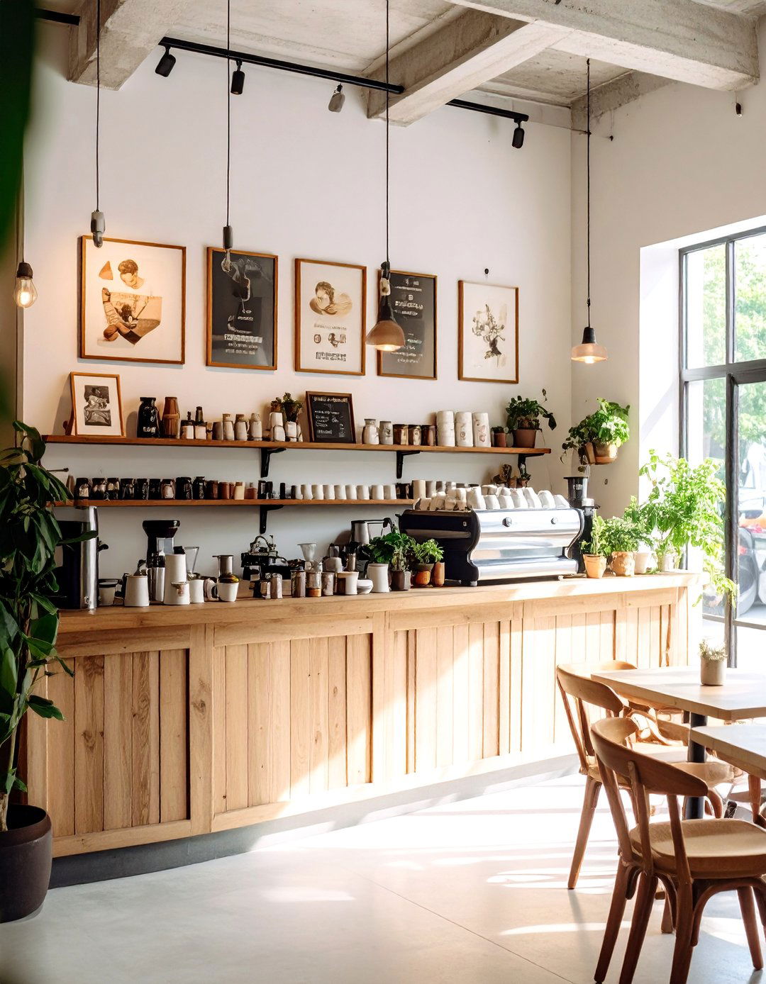 Coffee Station with Display Gallery Wall - 20 Coffee Station Ideas