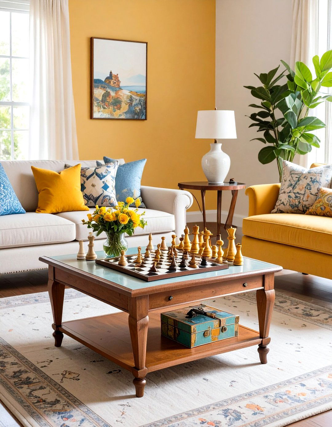 Coffee Table Game Display - 20 Coffee Table Decor Ideas
