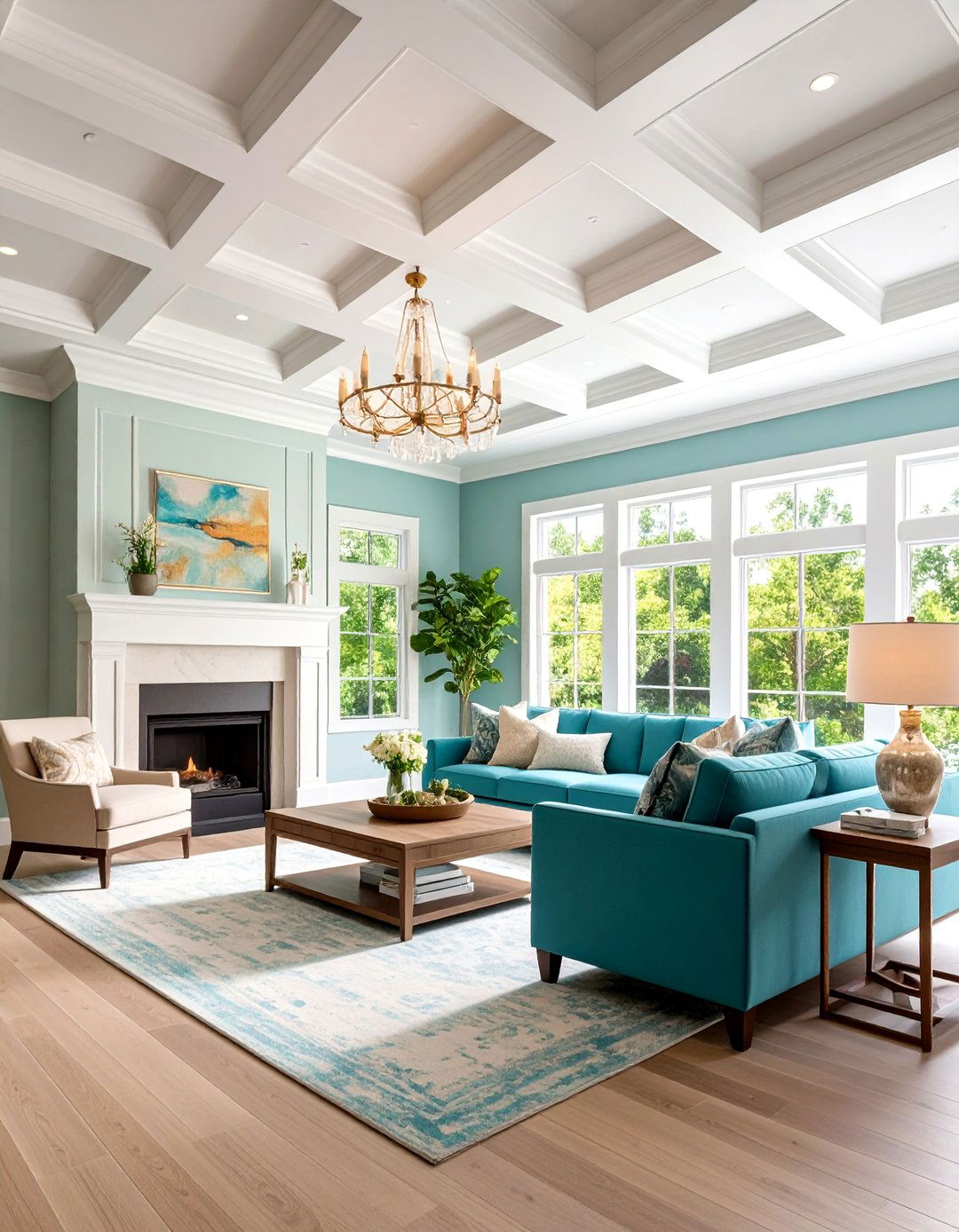 Coffered Ceiling Trim Design - 20 Ceiling Trim Ideas