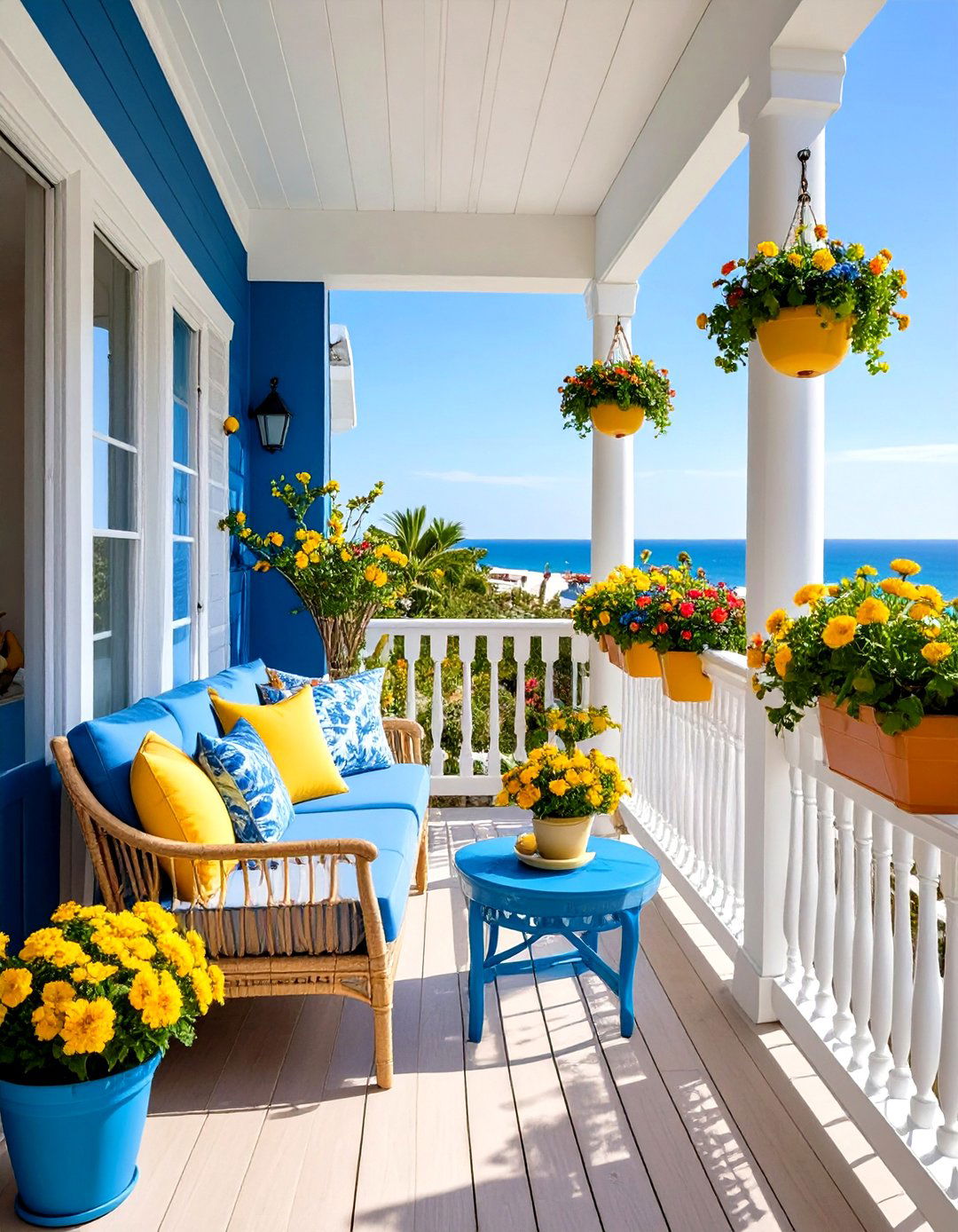 Cohesive Color Scheme - 20 Second Story Balcony Ideas