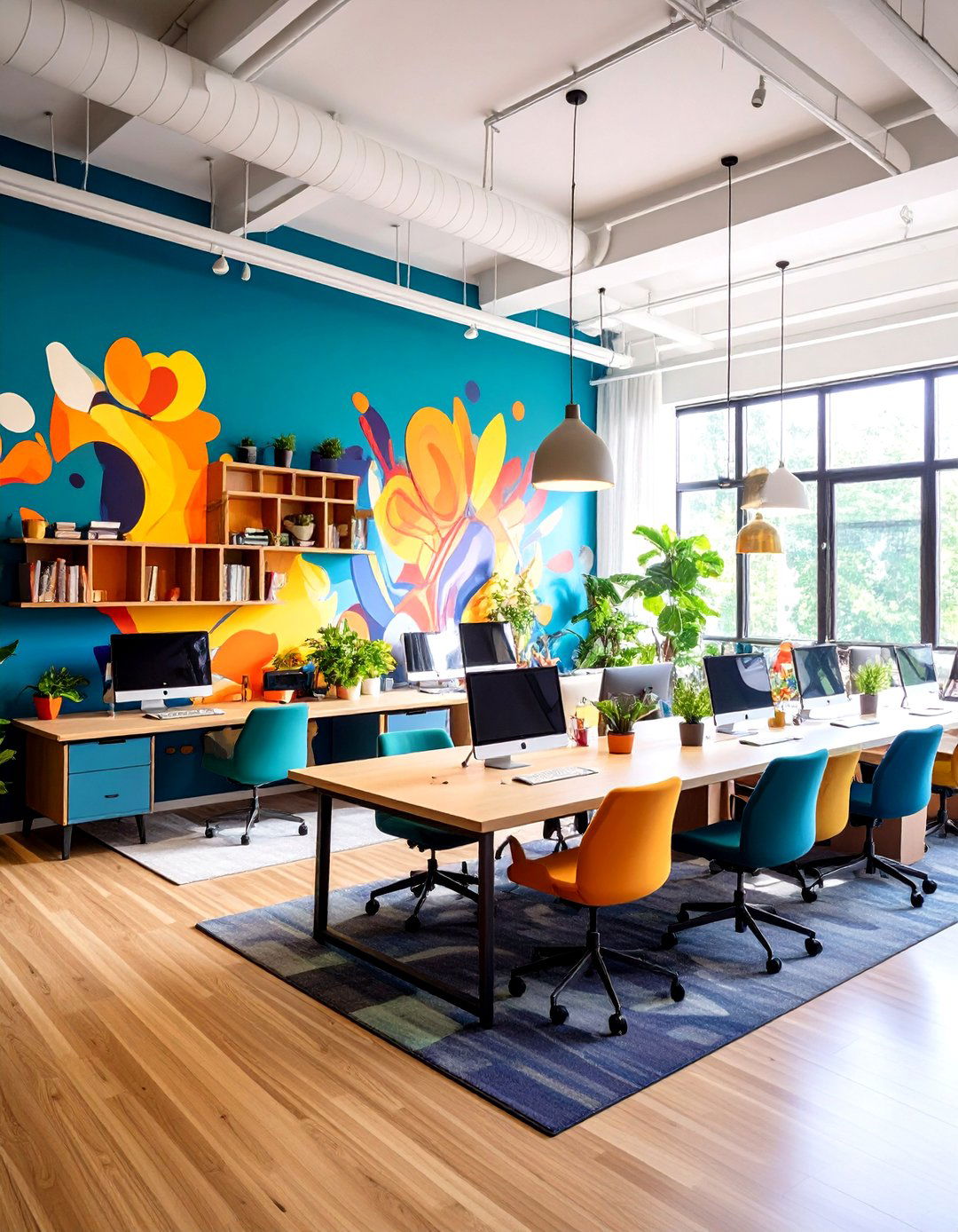 Collaborative Art Office Wall Murals - 20 Office Wall Murals