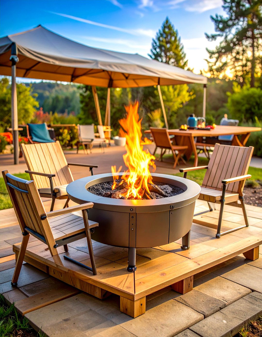 Collapsible Portable Metal Fire Pit - 20 Metal Fire Pit Ideas