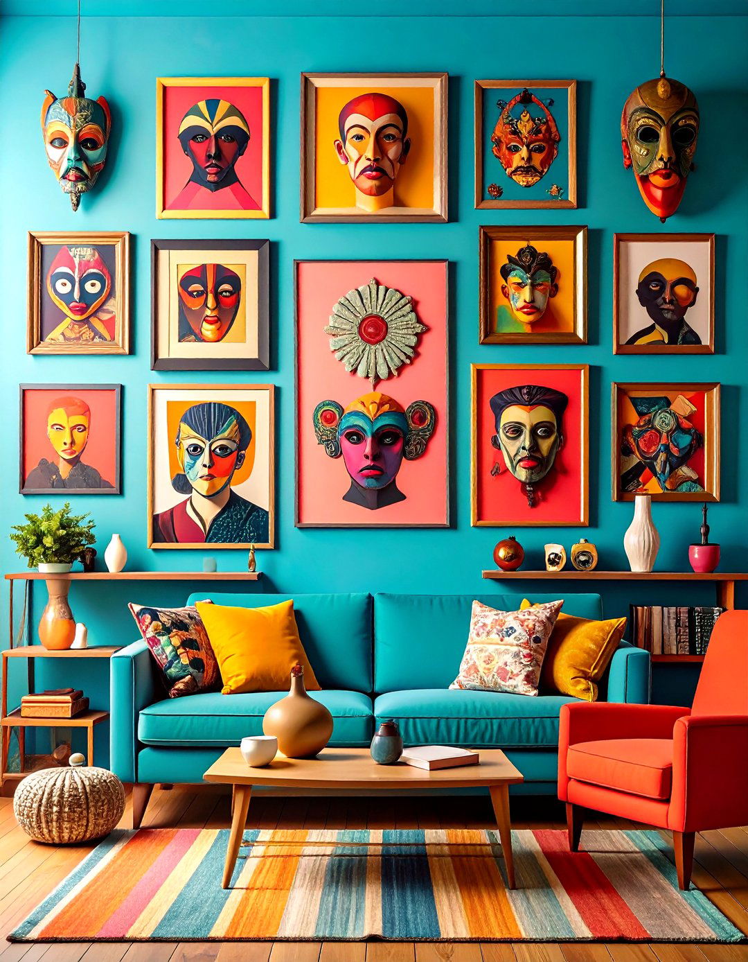 Collected Charm Eclectic Gallery Wall Mix - 20 Gallery Wall Ideas