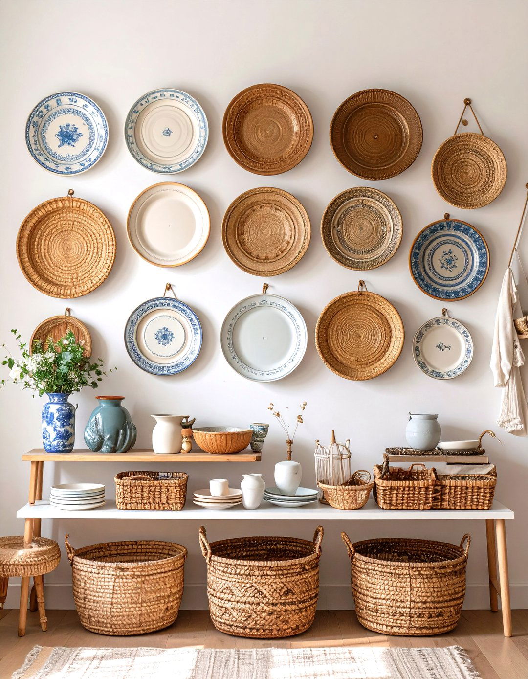 Collection Wall in the Vintage Nursery - 20 Vintage Nursery Ideas