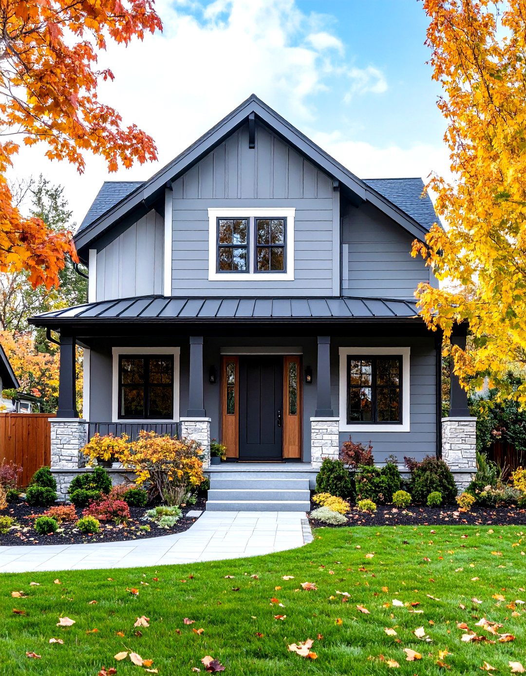 Collingwood Greige Paint Enhances Contemporary Farmhouses - 20 Greige Paint Colors for Exteriors