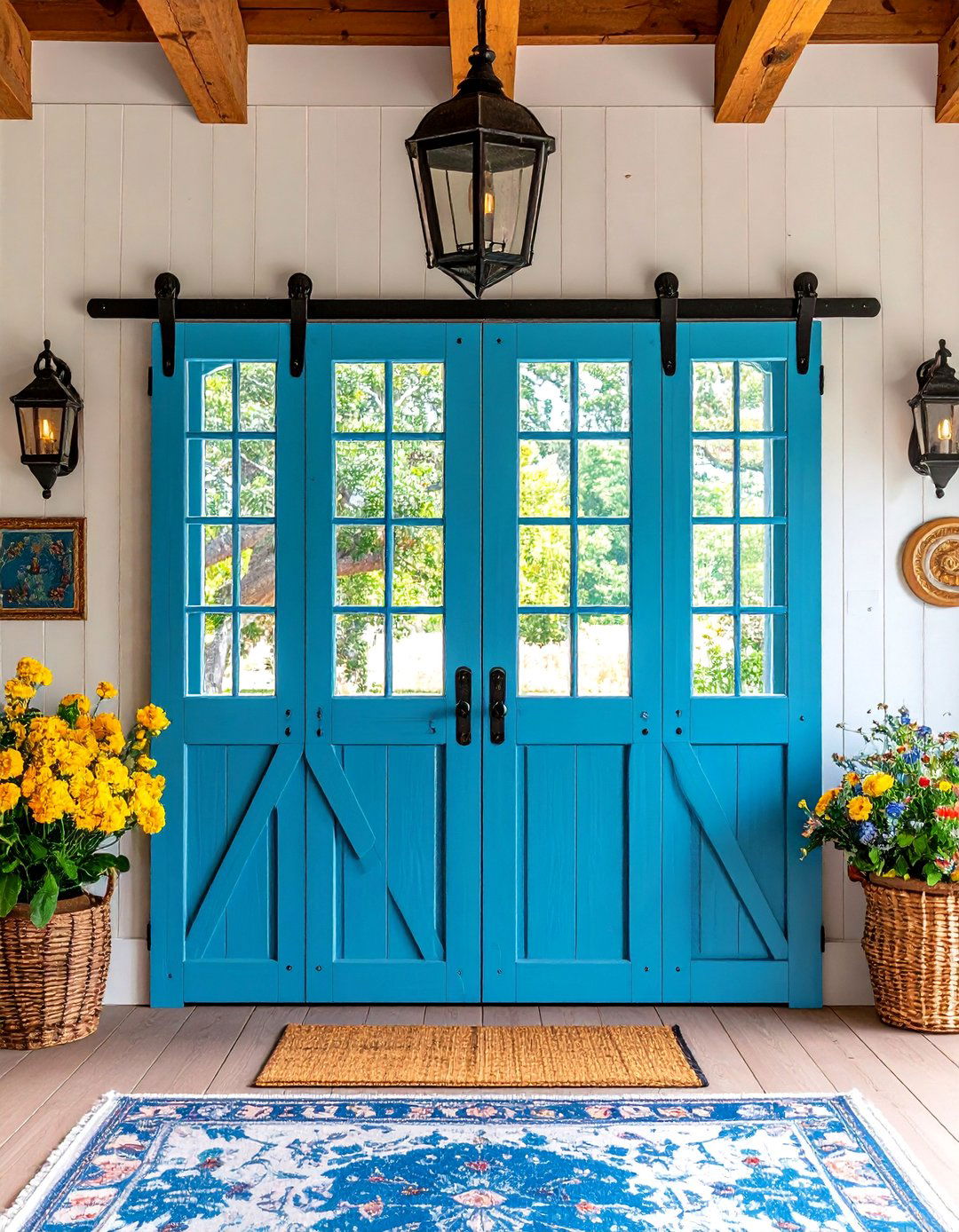 Colonial Barn Door Style for Interior Applications - 20 Colonial Front Door Ideas
