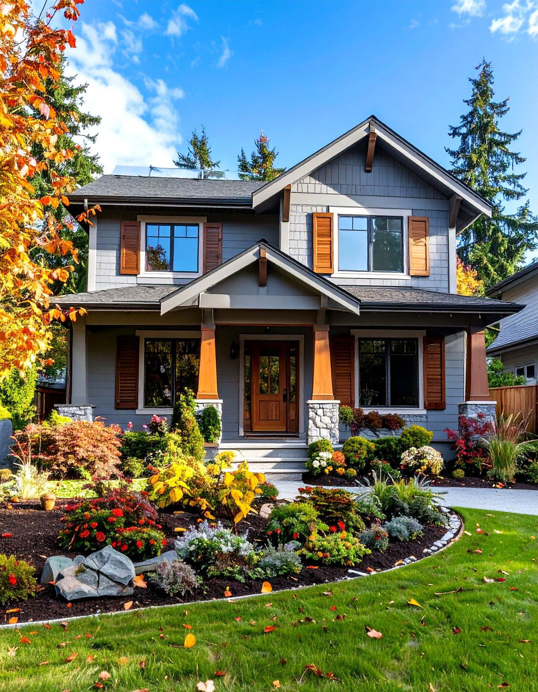 Colonnade Gray Greige Paint Resists Fade on Tall Walls - 20 Greige Paint Colors for Exteriors
