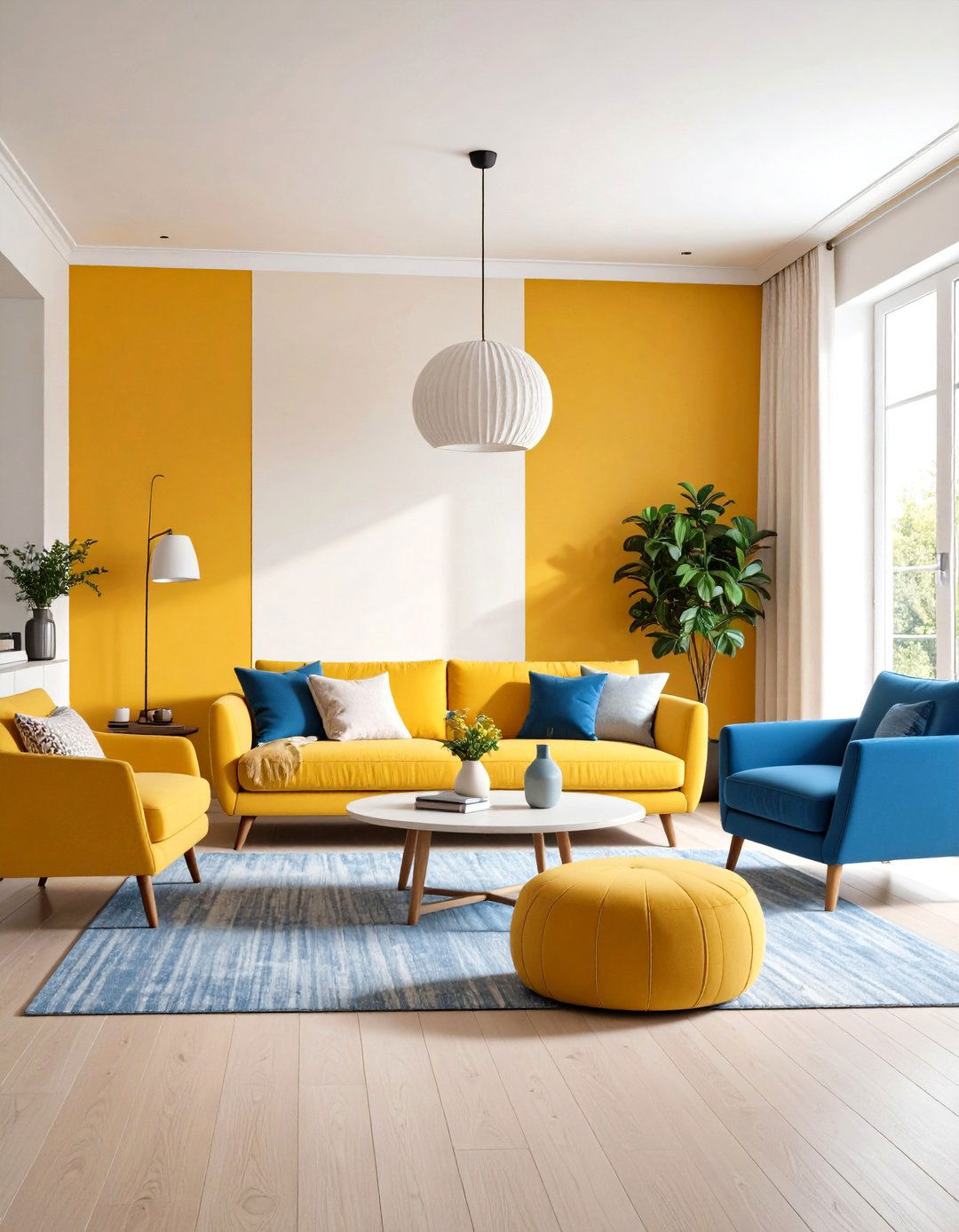 Color Blocking Living Room Ideas - 20 Modern Living Room Ideas