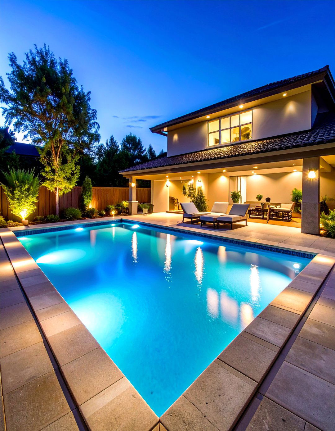 Color Changing Pool Lighting Entertainment - 20 Pool Lighting Ideas