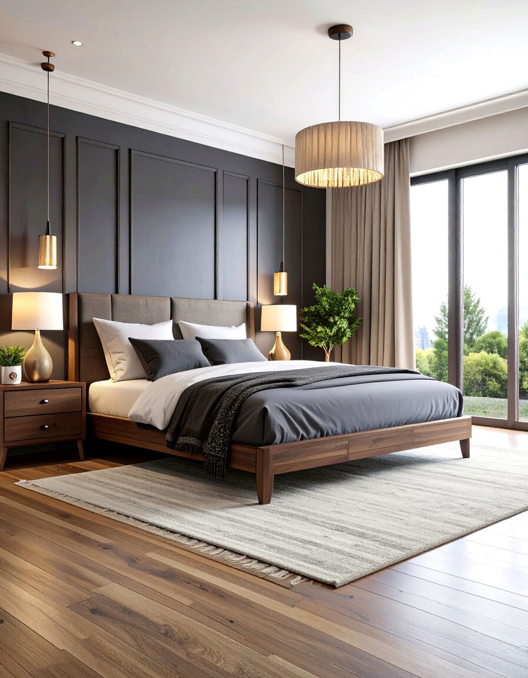 Color Drench Walls for an Immersive Dark Wood Bedroom - 20 Dark Wood Bedroom Ideas