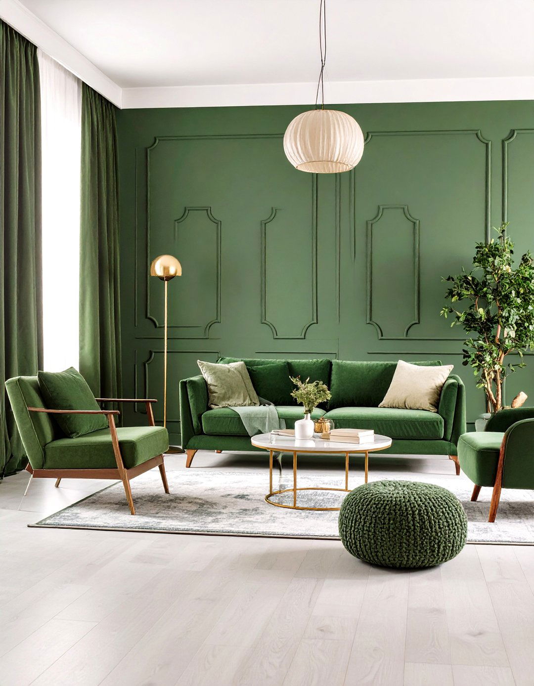 Color Drenched Colorful Room Ideas in Single Hue Schemes - 20 Colorful Room Ideas