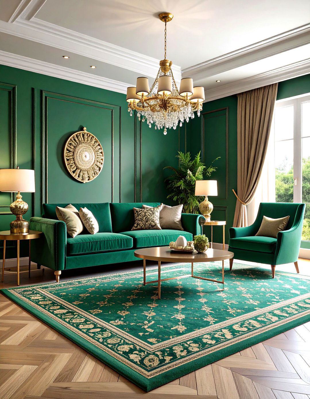 Color Drenched Living Room - 20 Maximalist Decor Ideas