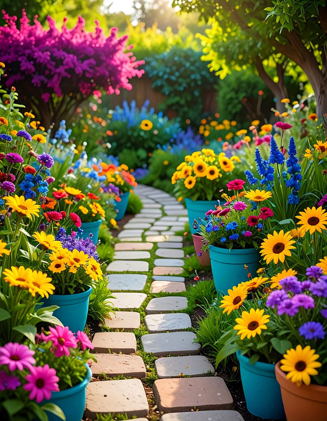 Color Drenched Nursery Garden Borders - 25 Nursery Garden Ideas